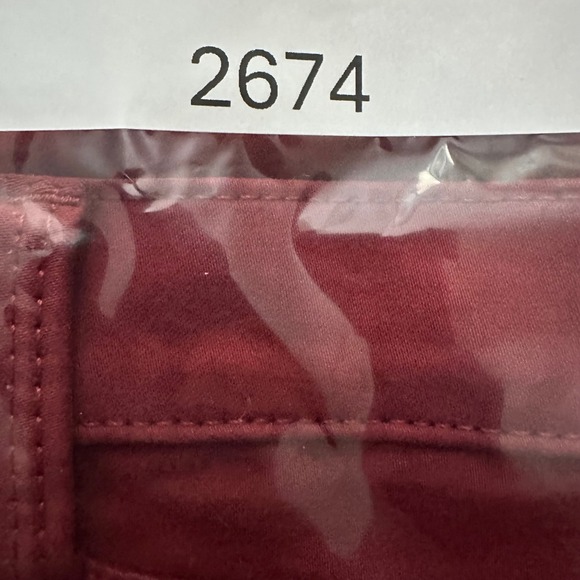 Lucky Brand Brooke Legging Jean Burgundy Red Stretch Women's‎ Size 2/26 - Picture 12 of 12